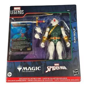 Spider-Man Marvel Legends Magic The Gathering Man-Wolf 6-Inch Action Figure Card